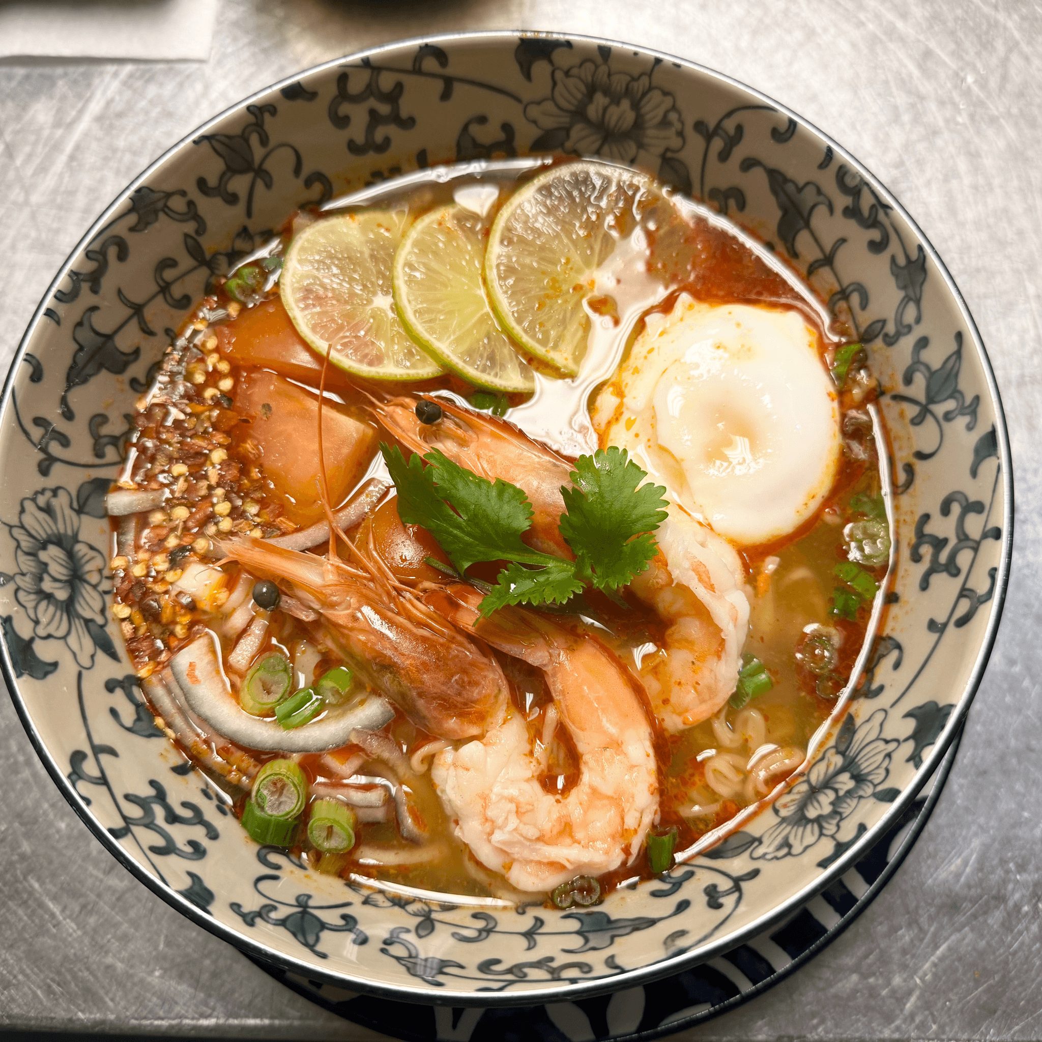 Tom Yum Kung Noodle.